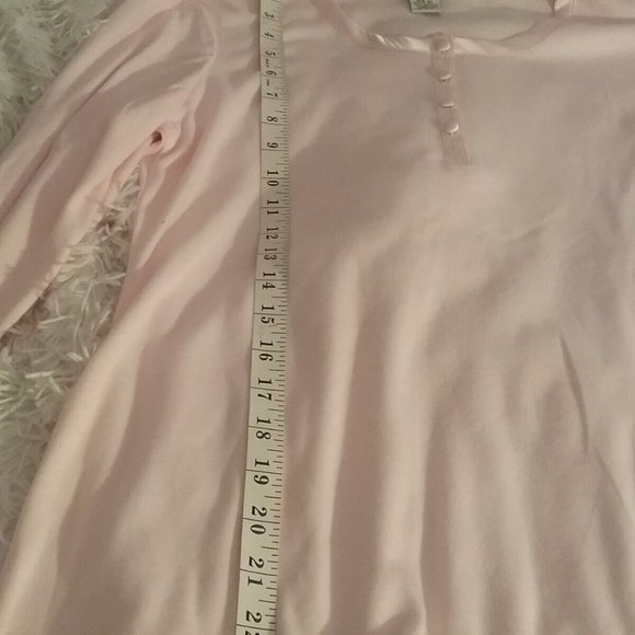 Classic Elements Woman Pajama Top Soft Pink Size S (6-8) Vintage - Picture 3 of 5